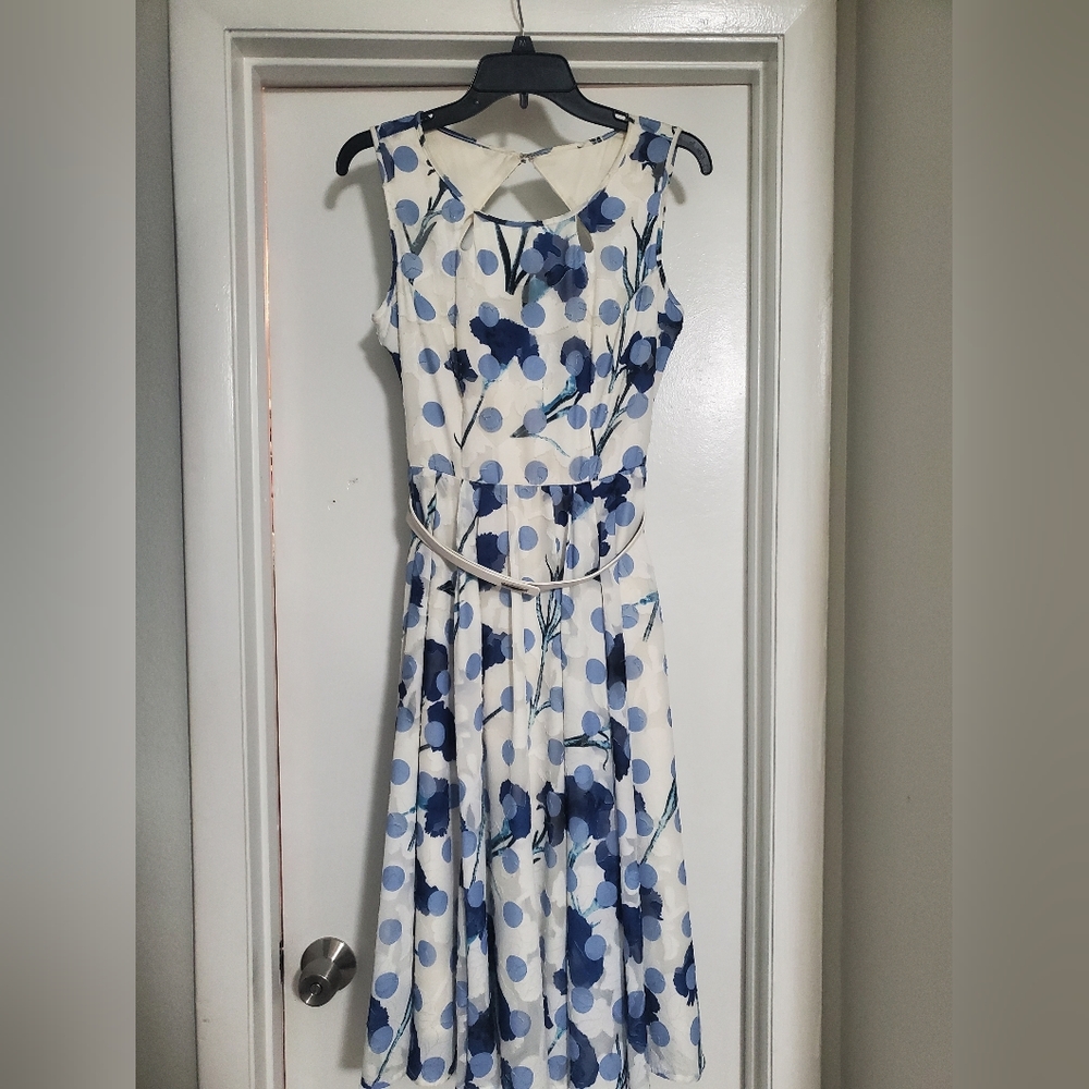 Blue &white dress